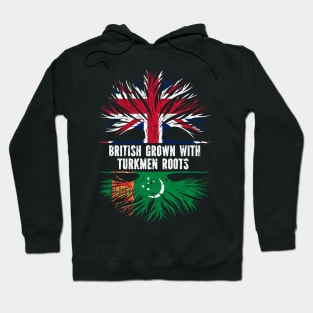 British Grown with Turkmen Roots UK Flag England Britain Union Jack Hoodie